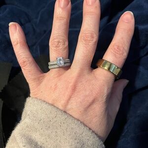 Sterling wedding set